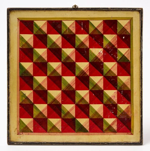 Checker Board with Portrait of Lady on Reverse