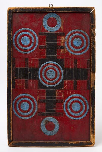 Parcheesi Gameboard with Checkers