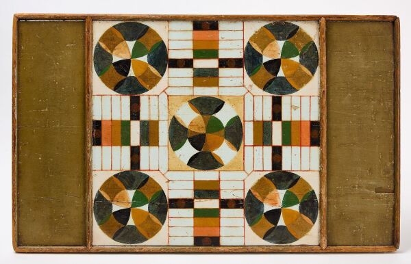 Parcheesi Gameboard with Checkers