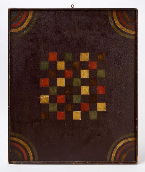 Parcheesi Gameboard with Checkers
