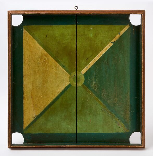 Parcheesi Gameboard with Checkers on Reverse