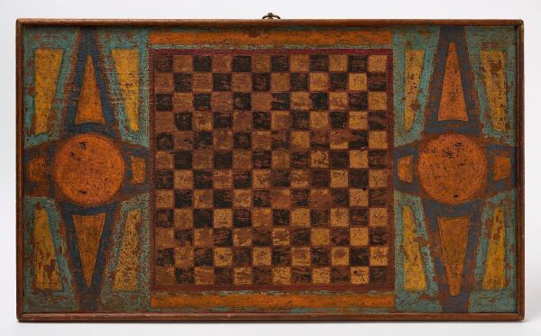 Parcheesi Gameboard with Checkers