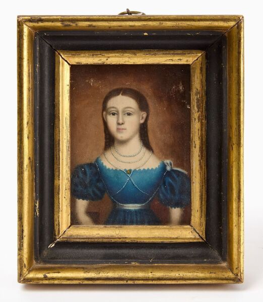 Erastus Field - Miniature Portrait of Margaret Gilmore