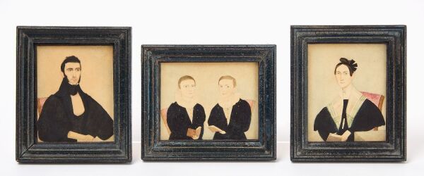 Augustus Fuller - Miniature Family Portrait Group
