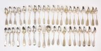 Collection of Coin and Low-Grade Silver Spoons