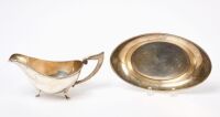 Jennings Silver Co. Sterling Gravy Boat and Dish - 2