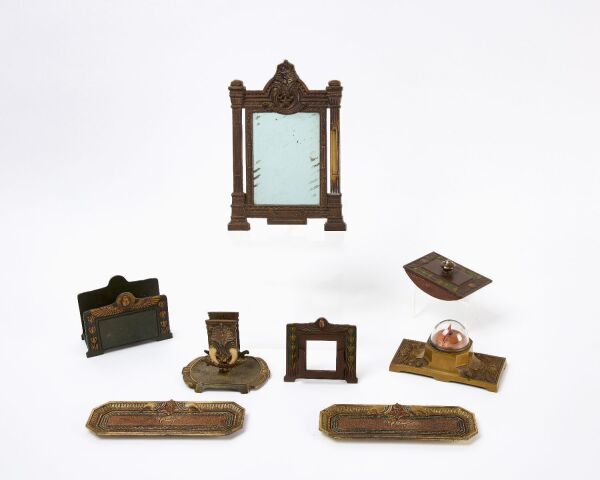 Group of Egyptian Revival Desk Accessories