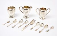 Group of Sterling - Spoons and Tea Set