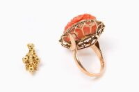 18k Gold Ring and Pendant - 2
