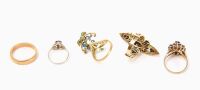 Five 14k Gold Rings - 2