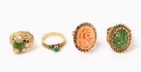 Four 14k Gold Rings