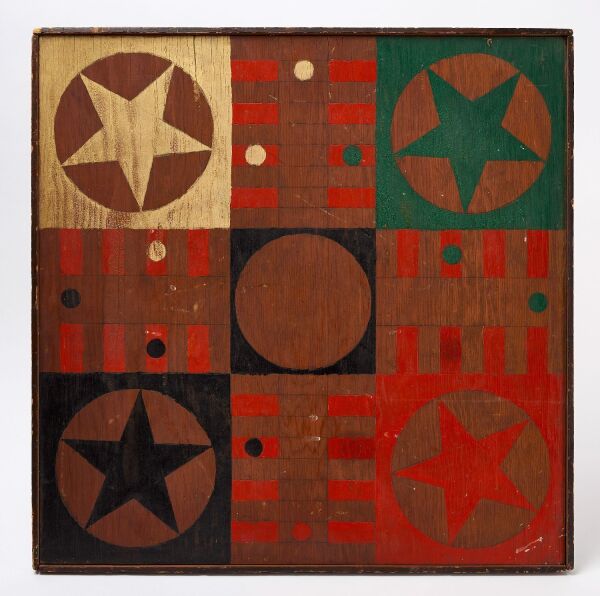 Parcheesi Gameboard with Stars