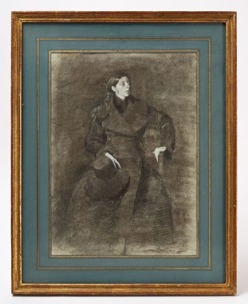 Aaron Shikler - 'Irvine in Great Coat'