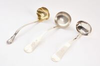 Three Early Silver Ladles