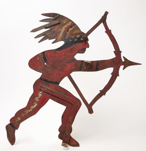 Sheet Iron Indian Weathervane