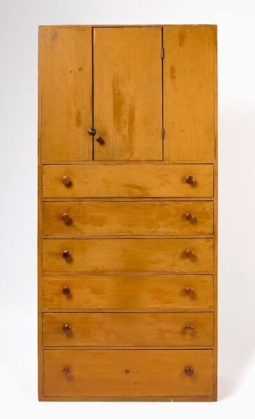 Shaker Storage Cabinet Over Drawers