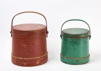 Two Painted Firkins