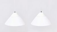 Two Pendant Opala Lamps by Hans J. Wegner for Louis Poulsen
