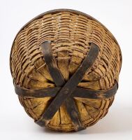 Small Folk Bird Shelf, Sugar Bucket, and Apple Basket with Related Photograph - 5