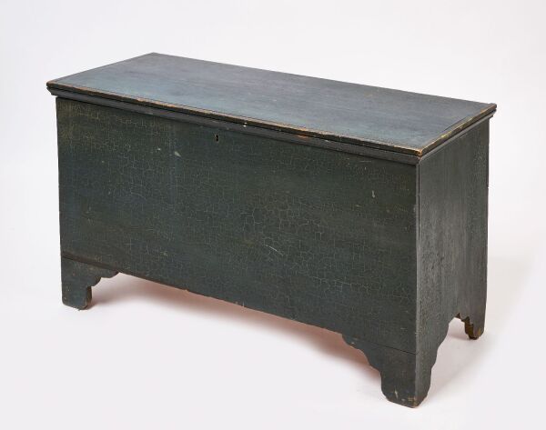 Blanket Chest in Blue Paint