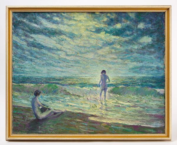 Theophilus Parsons - Female Bathers on a Beach