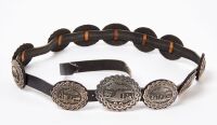 Leonard Maloney Sterling Silver Concho Belt