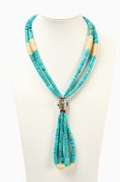 Double-Strand Native American Turquoise Stack Necklace