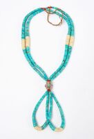 Double-Strand Native American Turquoise Stack Necklace - 2