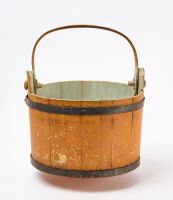 Shaker Staved Bucket in Pumpkin Paint
