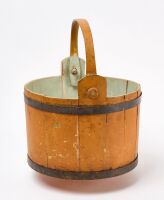 Shaker Staved Bucket in Pumpkin Paint - 3