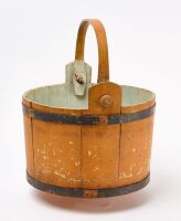 Shaker Staved Bucket in Pumpkin Paint - 4