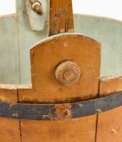 Shaker Staved Bucket in Pumpkin Paint - 7