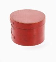 Shaker Oval Box in Tomato Red Paint - 4