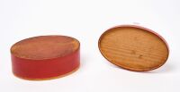 Shaker Oval Box in Tomato Red Paint - 6
