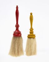 Two Shaker Brushes with Painted Handles
