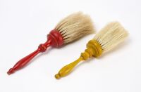 Two Shaker Brushes with Painted Handles - 2