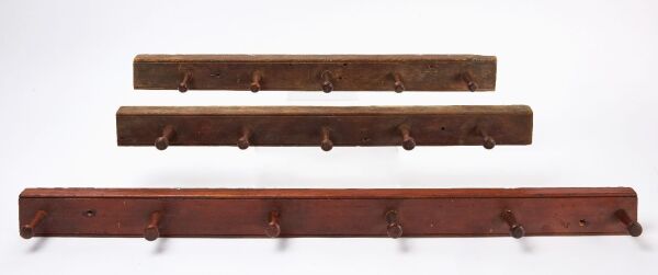 Three Shaker Peg Racks