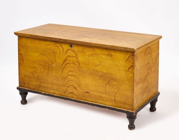 Paint Decorated Blanket Chest