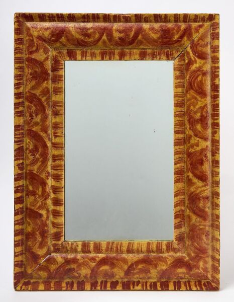 Paint-Decorated Frame with Mirror