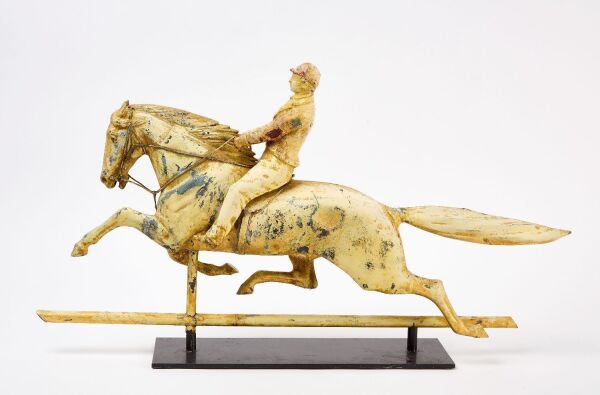 Small Size Cushing and White Horse and Jockey Weathervane