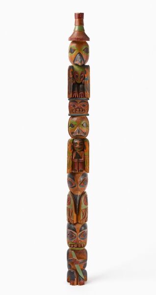 Painted Totem Pole