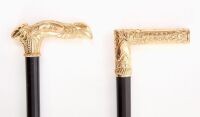 Two Gold-Filled Walking Sticks