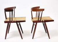 George Nakashima - Pair of Grass-Seat Chairs - 2