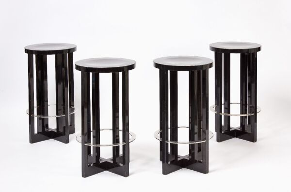Four Modern Barstools by Richard Meier for Knoll