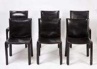 Set of Six Mario Bellini Cab Chairs