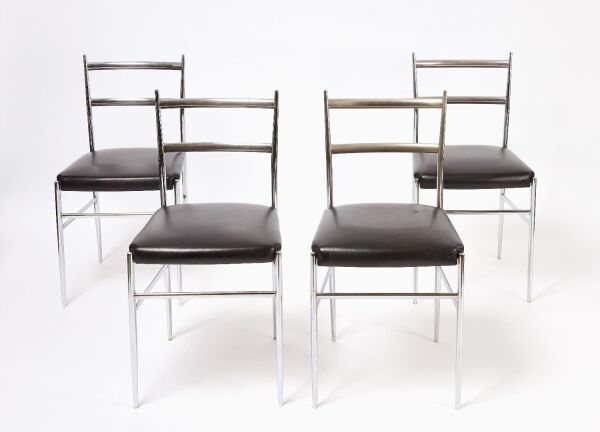 Set of Four Superleggera Style Chairs