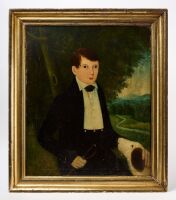 Portrait of a Boy with Dog
