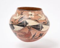 Zia Polychrome Bird Pot - 2