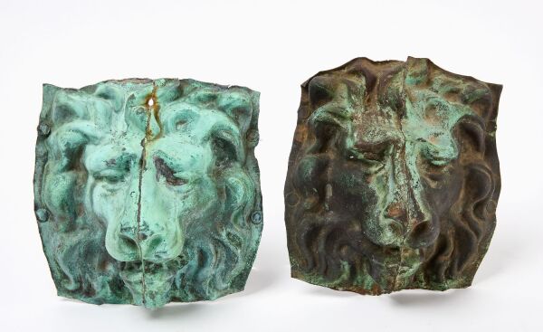Pair of Architectural Lion Heads