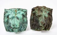 Pair of Architectural Lion Heads